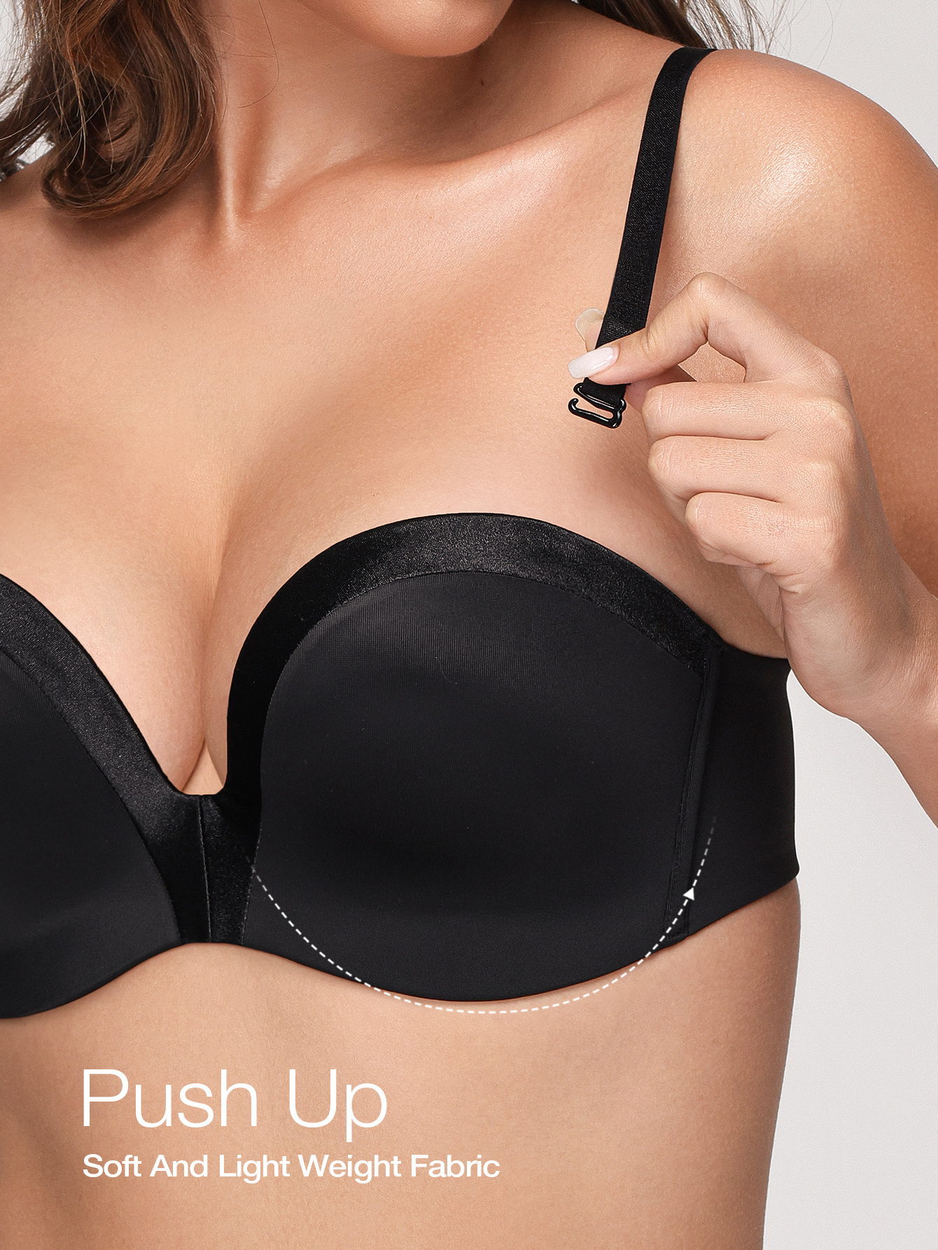 Wingslove Women Strapless Push - Convertible Bra Multiway ulasan dan harga