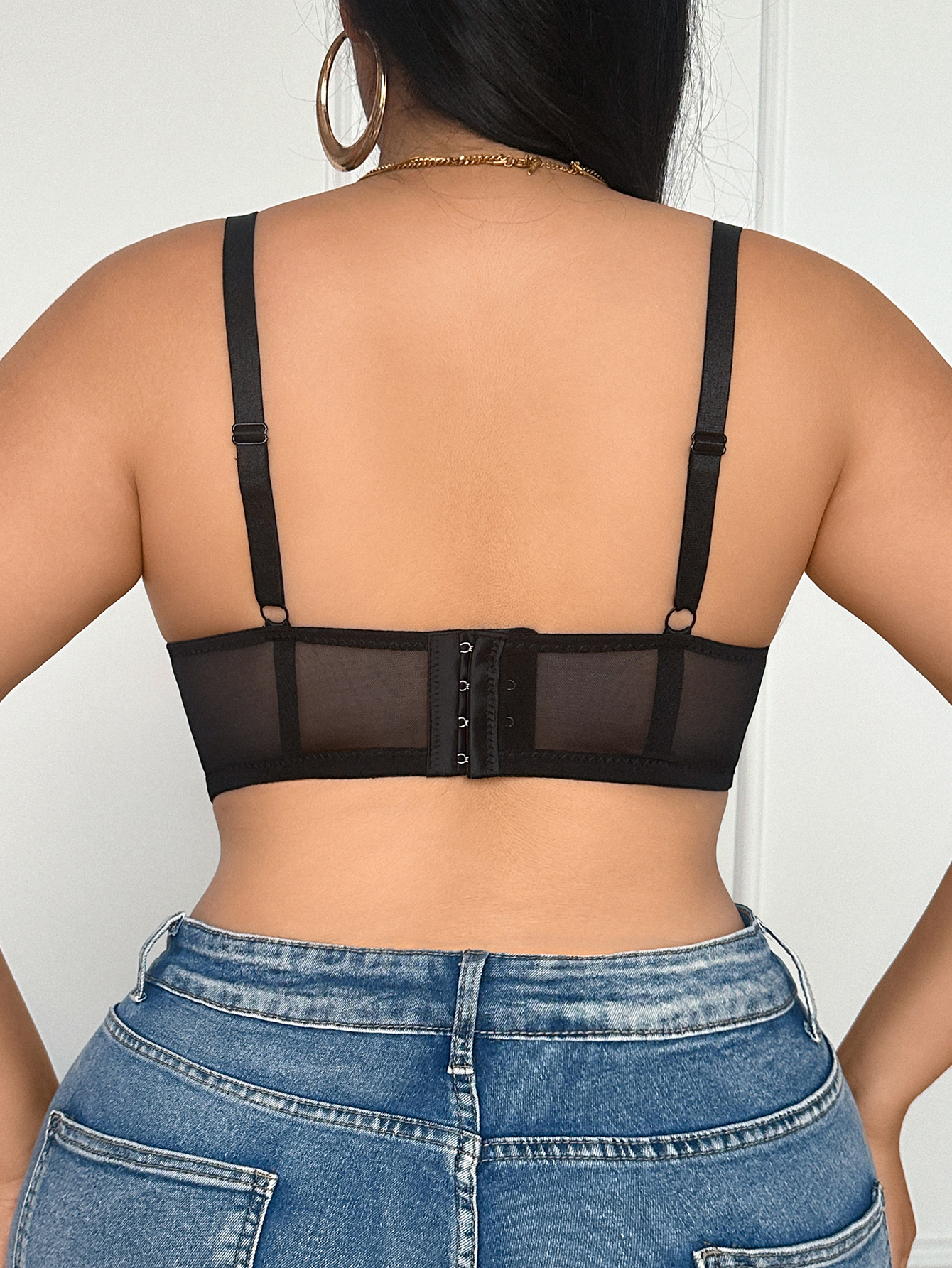 Wide Strap Plus Size Women Bra - Underwire Bra Padded ulasan dan harga