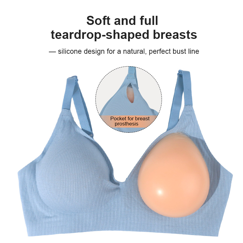 Silicone Breast Mastectomy Bra - Mastectomy Bra Pocket ulasan dan harga